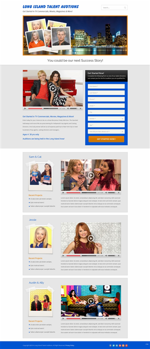 Design de Page d'Accueil par pb pour The Singular Focus Inc. | Design : #4854129