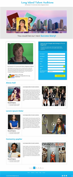 Design de Page d'Accueil par pb pour The Singular Focus Inc. | Design : #4854130