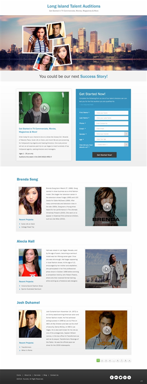 Design de Page d'Accueil par pb pour The Singular Focus Inc. | Design : #4854137