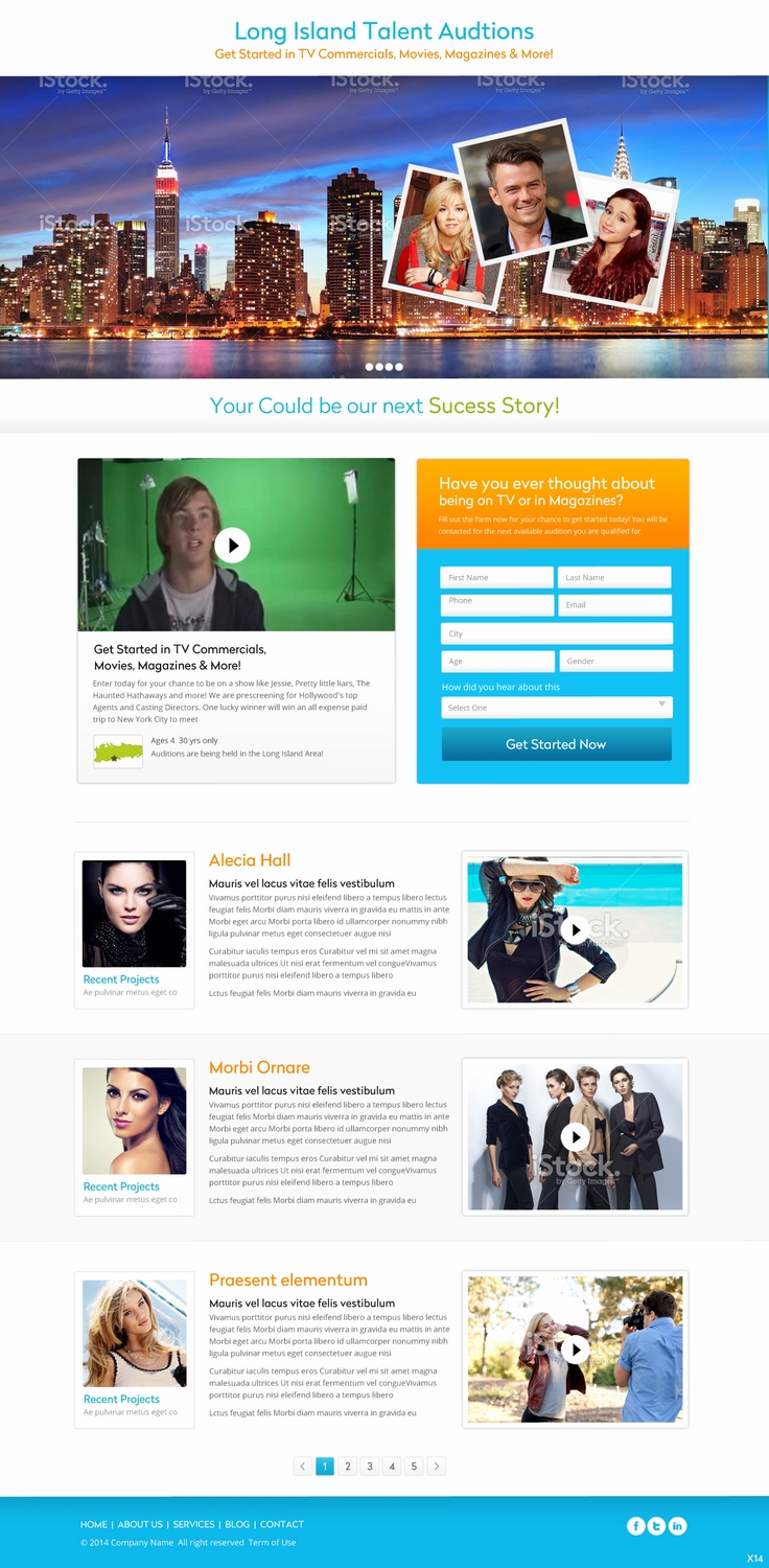 Landing Page Design by pb for The Singular Focus Inc. | Design #4854138