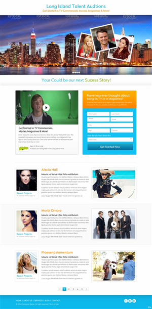 Design de Page d'Accueil par pb pour The Singular Focus Inc. | Design : #4854138