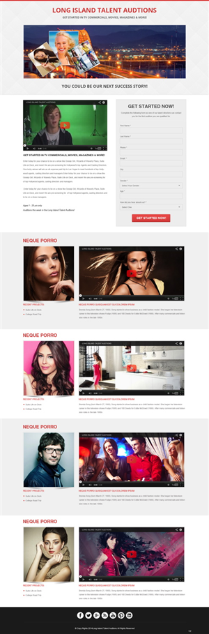 Design de Page d'Accueil par pb pour The Singular Focus Inc. | Design : #4854157