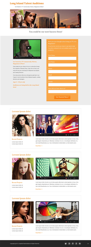 Design de Page d'Accueil par pb pour The Singular Focus Inc. | Design : #4854158
