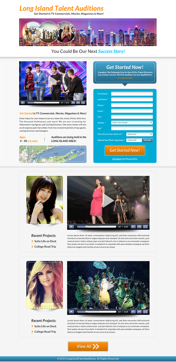 Landing Page Design by Sbss for The Singular Focus Inc. | Design #4848753