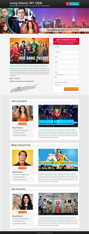 Design de Page d'Accueil par Sbss pour The Singular Focus Inc. | Design : #4860422