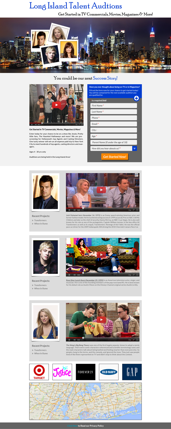Landing Page Design by Advent Innovative for The Singular Focus Inc. | Design #5002771
