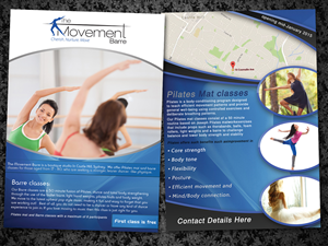 New Boutique Pilates and Barre studio needs a flyer to promote classes. | Flyer Design by Riz'