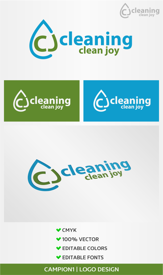 Logo Design by artsterdam for CJ cleaning services | Design #4860114