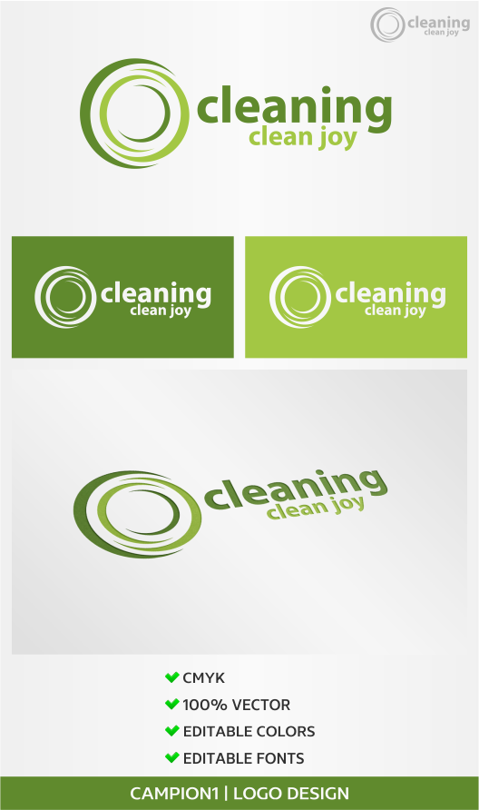 Logo-Design von artsterdam für CJ cleaning services | Design #4860239