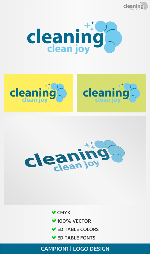 Logo-Design von artsterdam für CJ cleaning services | Design #4860495