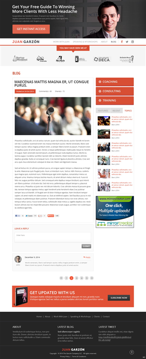 Wordpress Design by pb for this project | Design: #5087692