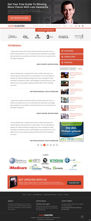 Wordpress Design by pb for this project | Design: #5087757