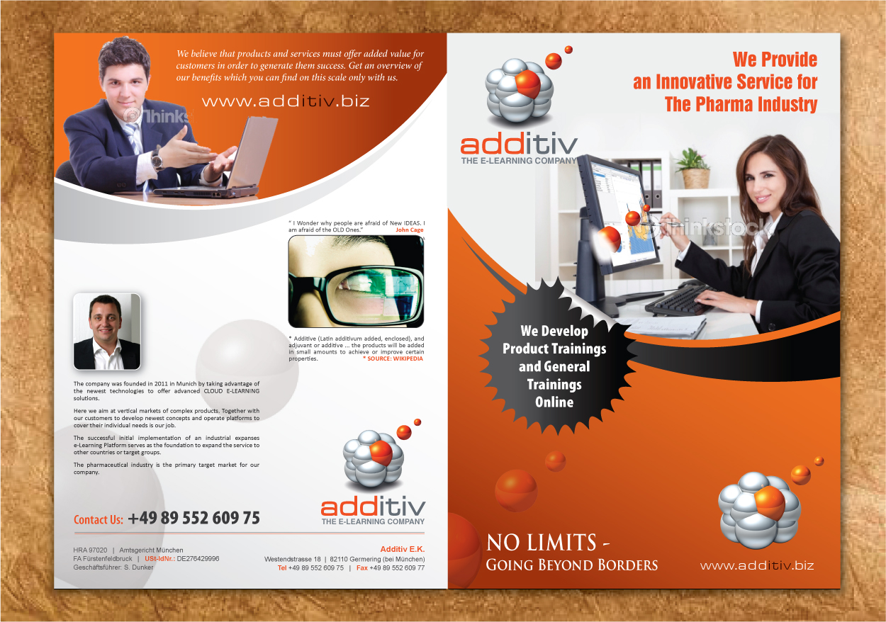 Brochure Design by Sbss for additiv | Design #1385172