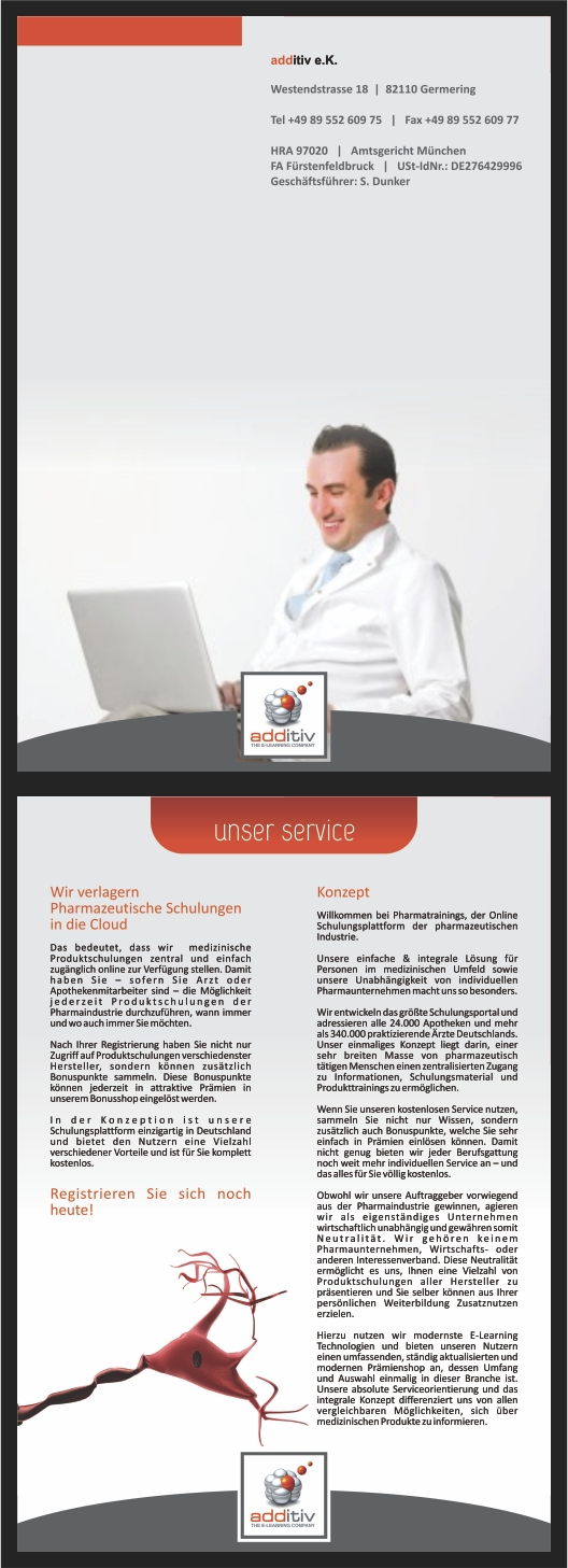 Brochure Design by barinix for additiv | Design #1378752