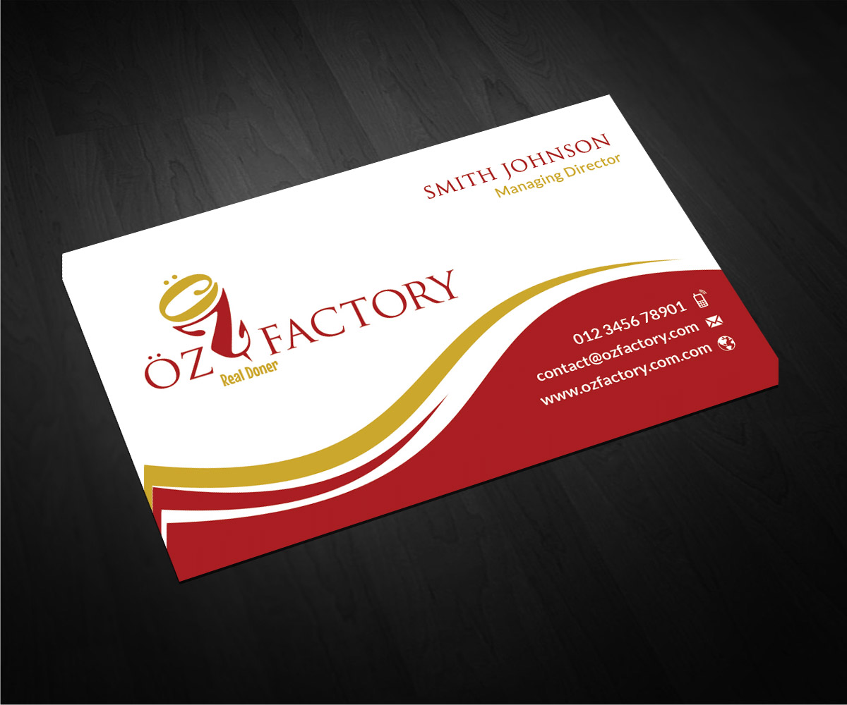 Business Card Design by Sarah Haroon for Öz | Design #4947810