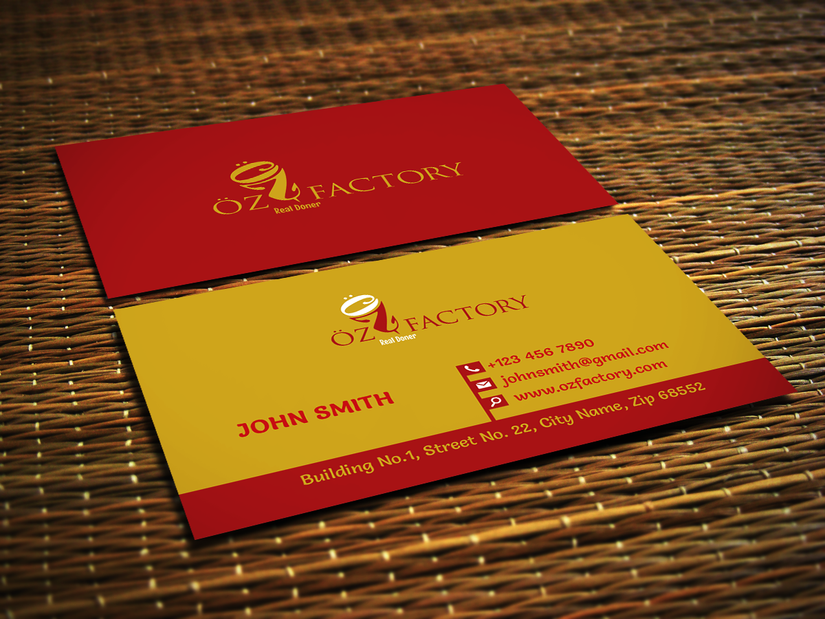 Diseño de Tarjeta de Presentación por Sajin para Öz | Diseño #4999294