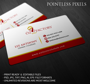 Business Card Design by Pointless Pixels India for Öz | Design #4946930