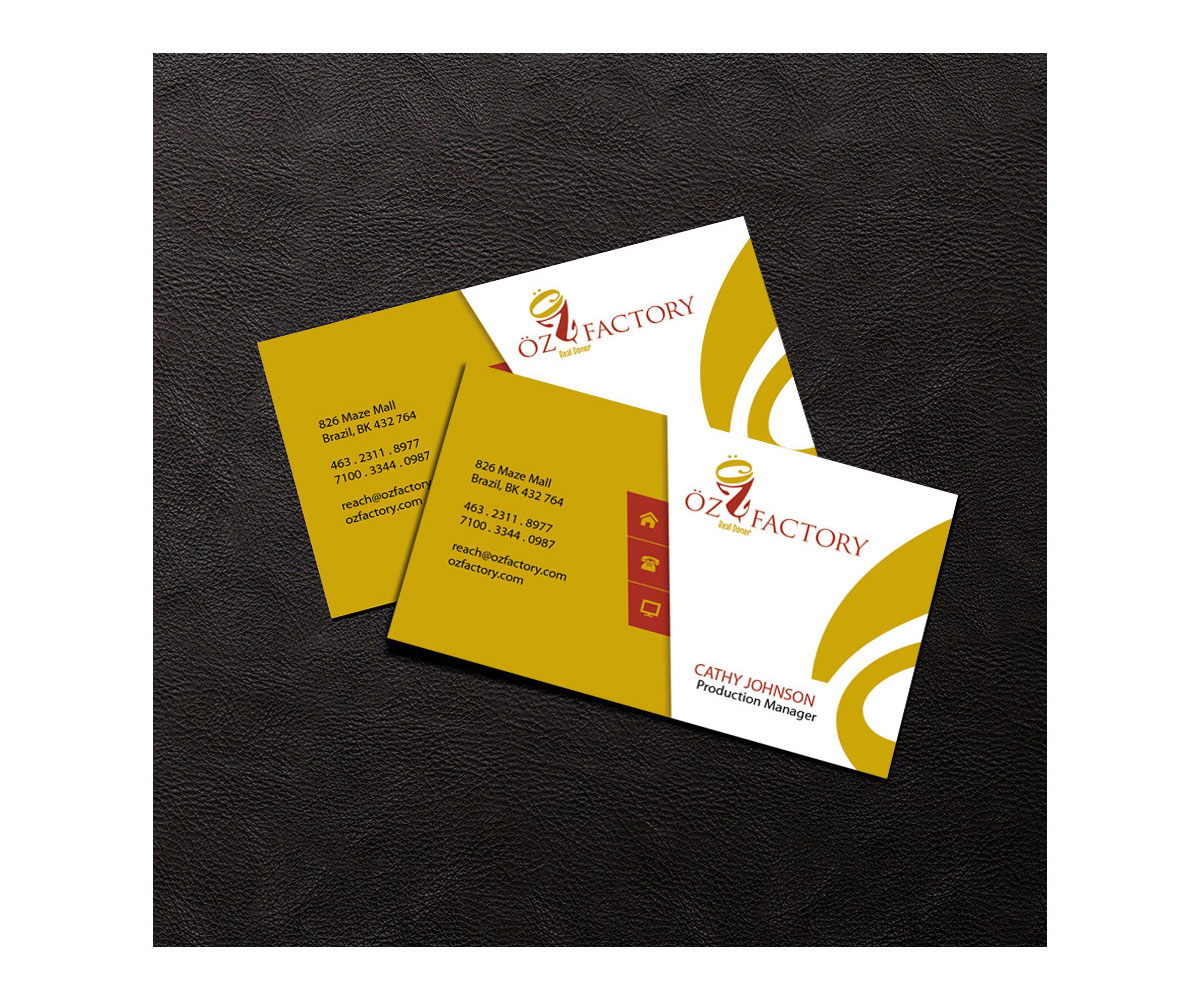 Visitenkarten-Design von 4AD für Öz | Design #4990567