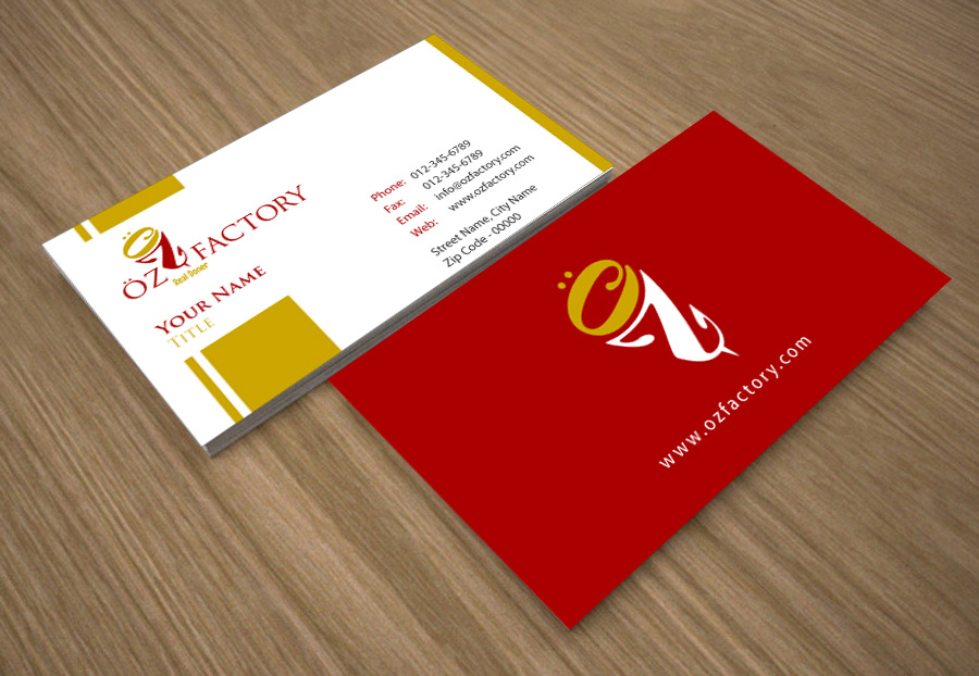 Business Card Design by Infinitive Technology for Öz | Design #4954244