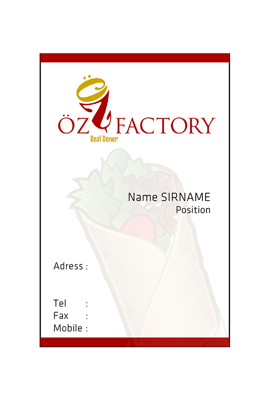 Business Card Design by tkayhans for Öz | Design #5011791