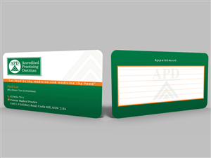 Private practice dietitian needs a business/appointment card design | Design de Carte de Visite par Hardcore Design