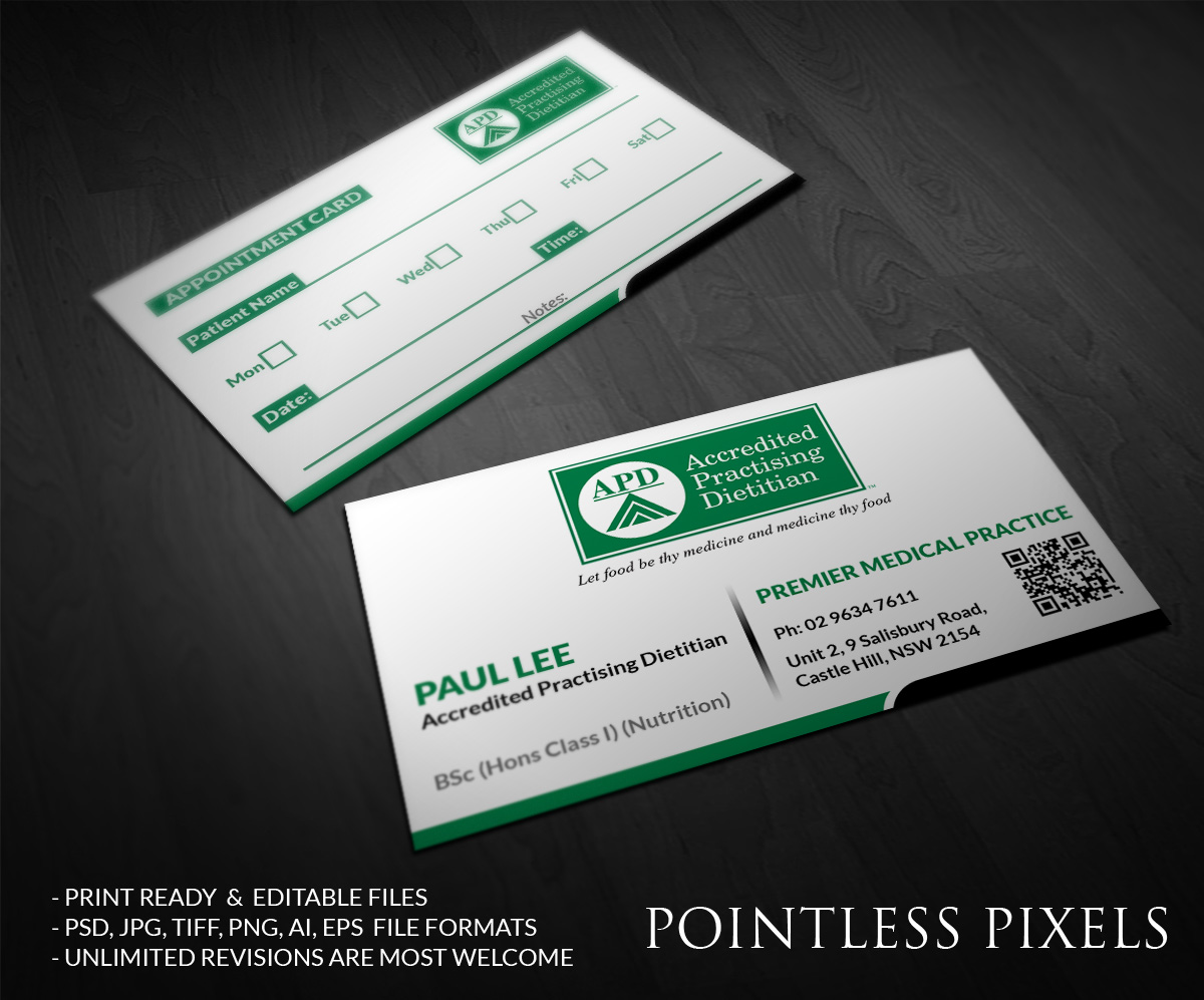 Diseño de Tarjeta de Presentación por Pointless Pixels India para este proyecto | Diseño #4855163