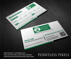 Visitenkarten-Design von Pointless Pixels India für dieses Projekt | Design: #4855163
