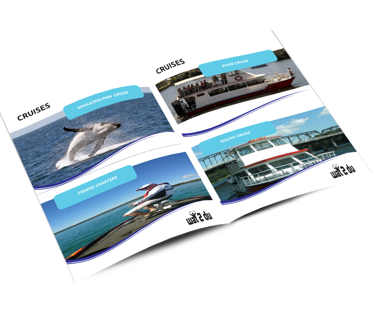 Catalogue Design by artculturz_sd for Shoalhaven Coast Tours | Design #5026416