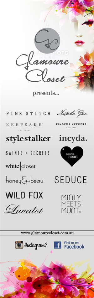 Banner-Design von Karolin für Glamoure Closet | Design: #4889940