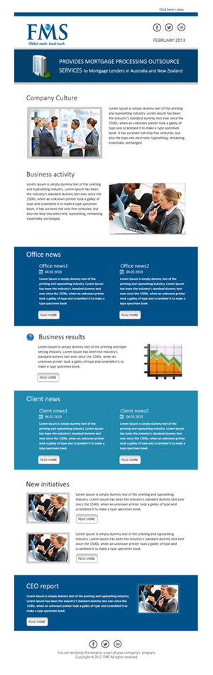 Newsletter-Design von roopaljain für FMS | Design: #1459887