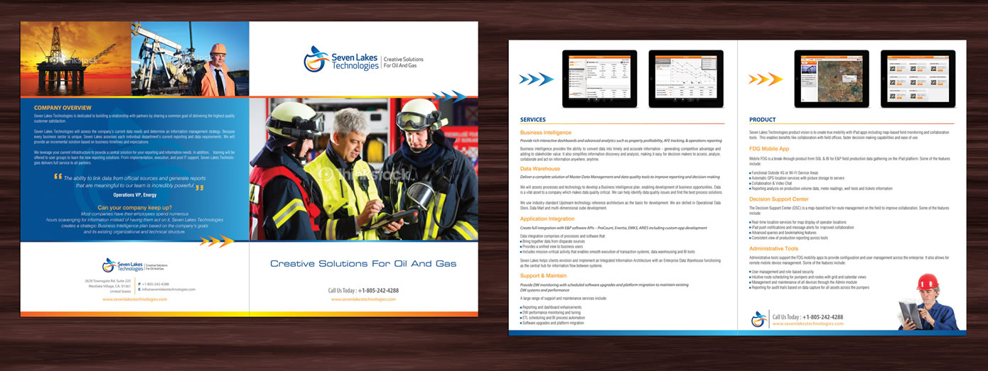 Brochure Design by Sbss for Seven Lakes Technologies | Design #1408528