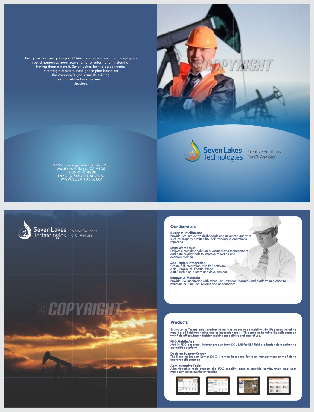 Brochure Design by barinix for Seven Lakes Technologies | Design #1384511