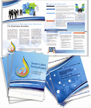 Brochure Design by LoveNationDesigns for Seven Lakes Technologies | Design: #1391652