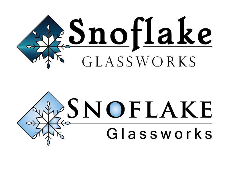 Logo Design by Anna-Maria for Snoflake Glassworks | Design #4853991