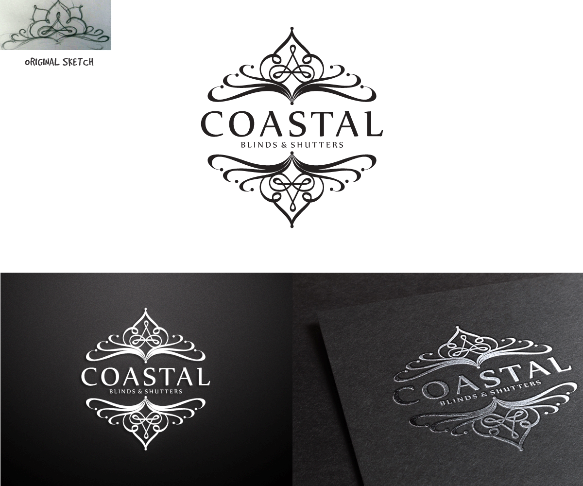 Logo Design by Omee for Coastal Blinds & Shutters | Design #4864744