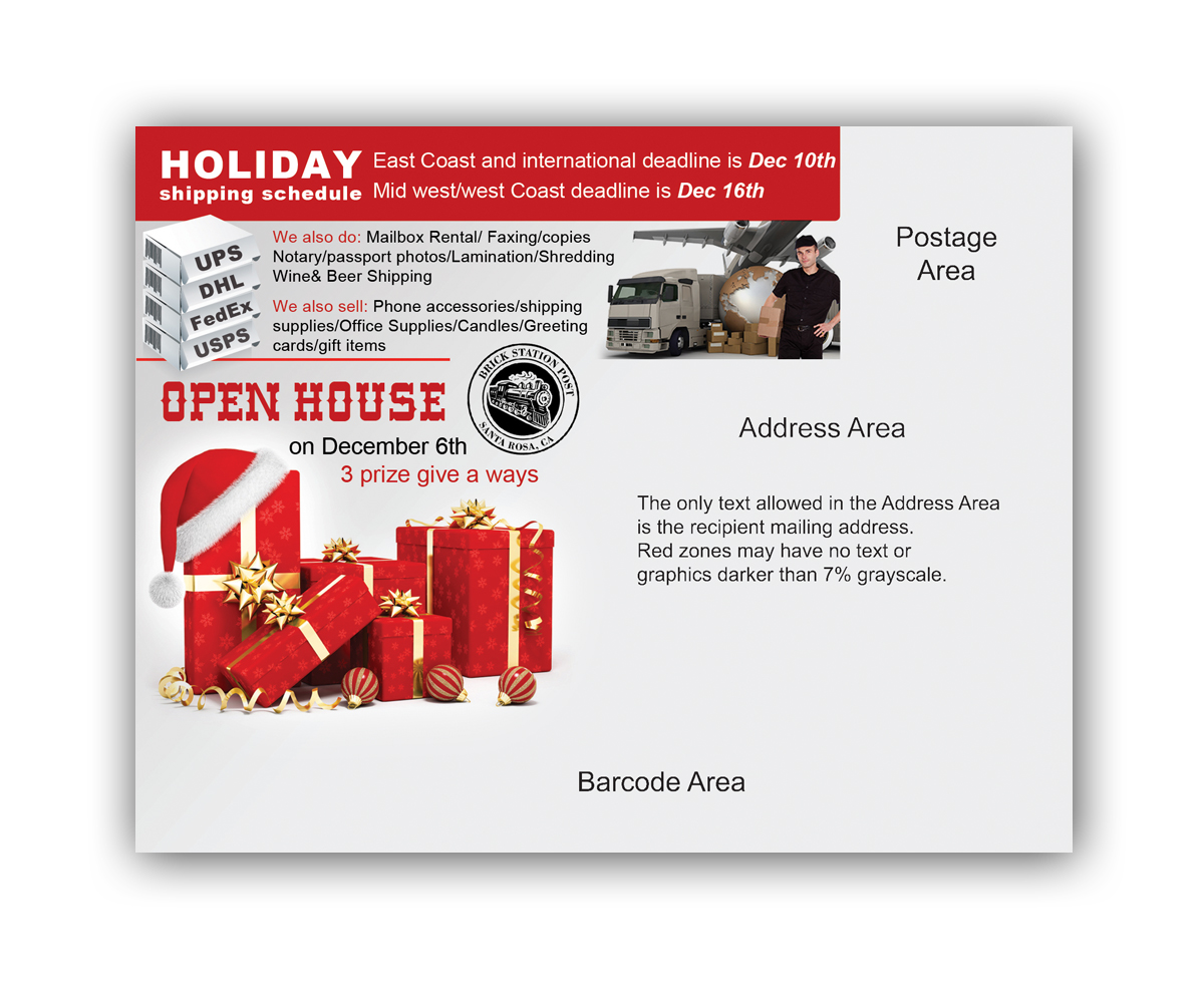 Design de Carte Postale par neboica pour Brick Station Post Inc. | Design #4877532