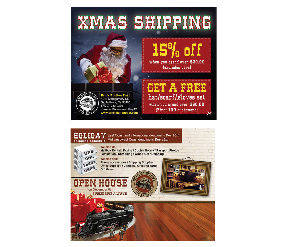 Postcard Design by neboica for Brick Station Post Inc. | Design #4881973