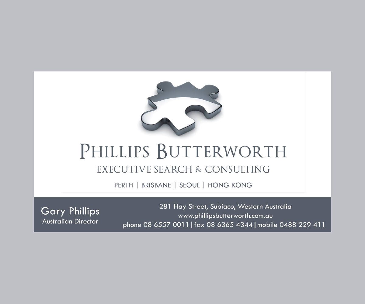 Business Card Design by Anke Staphorst for Head Hunters Asia Pacific Pty Ltd | Design #1371663