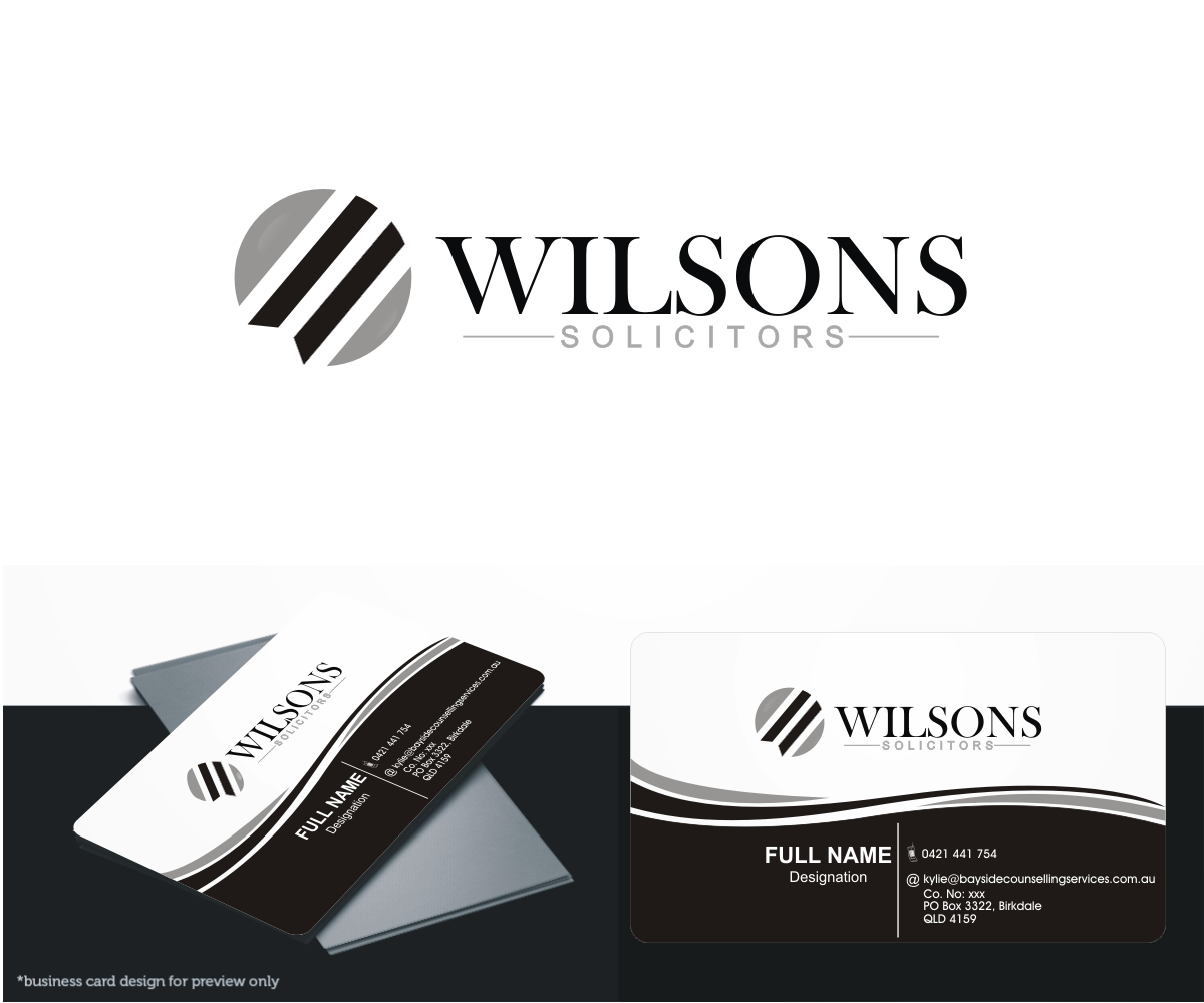 Logo Design by Sarah Graphic for Wilsons Solicitors | Design #4909158