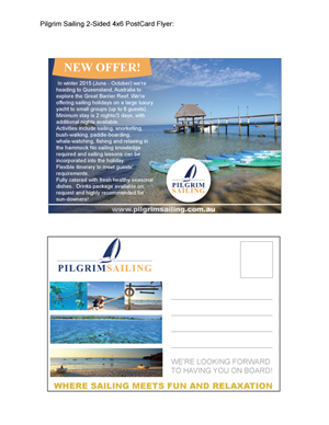 Flyer-Design von Alycia Marie für Pilgrim Sailing Pty Ltd | Design: #4861248