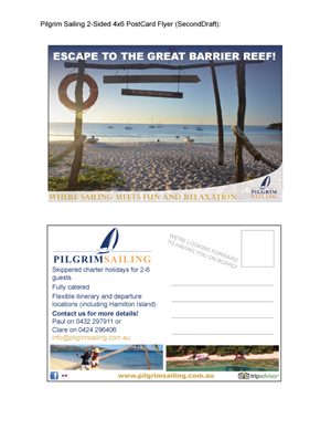 Flyer-Design von Alycia Marie für Pilgrim Sailing Pty Ltd | Design: #4867550