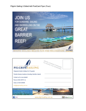 Flyer Design by Alycia Marie for Pilgrim Sailing Pty Ltd | Design: #4882335