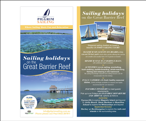Flyer Design by Michele_co for Pilgrim Sailing Pty Ltd | Design #4900381