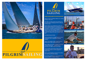 Flyer Design by ymcloud for Pilgrim Sailing Pty Ltd | Design #4896819