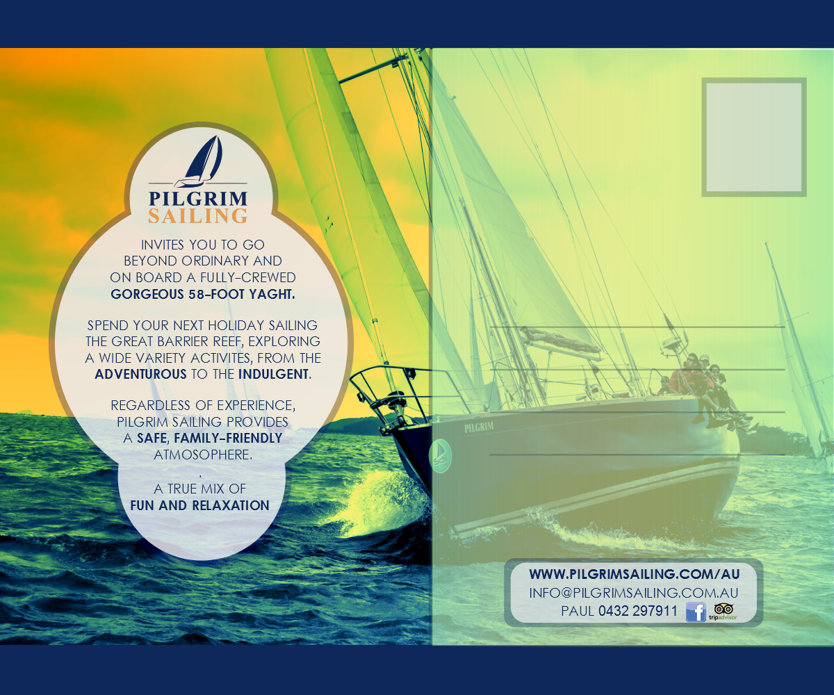 Flyer-Design von cassandraLH für Pilgrim Sailing Pty Ltd | Design #4916530