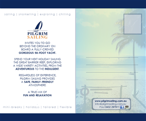 Flyer-Design von cassandraLH für Pilgrim Sailing Pty Ltd | Design: #4924274