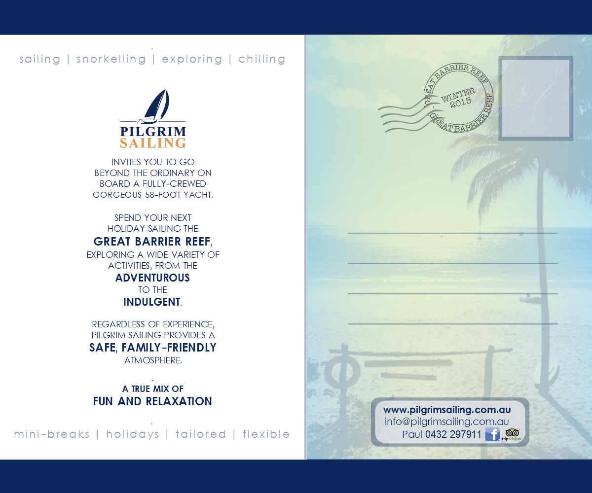 Flyer-Design von cassandraLH für Pilgrim Sailing Pty Ltd | Design #4973107