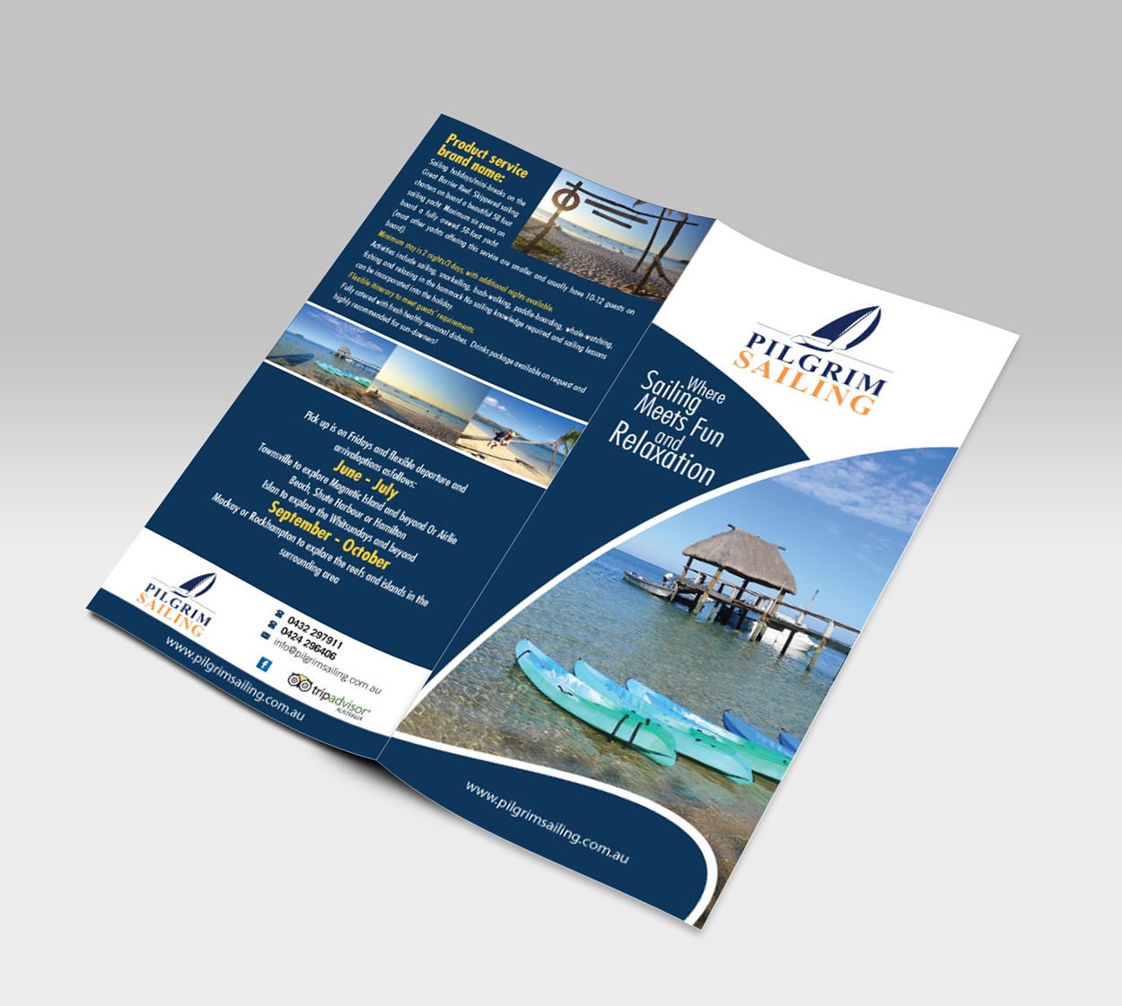 Flyer Design by Impressive Sol for Pilgrim Sailing Pty Ltd | Design #4877560