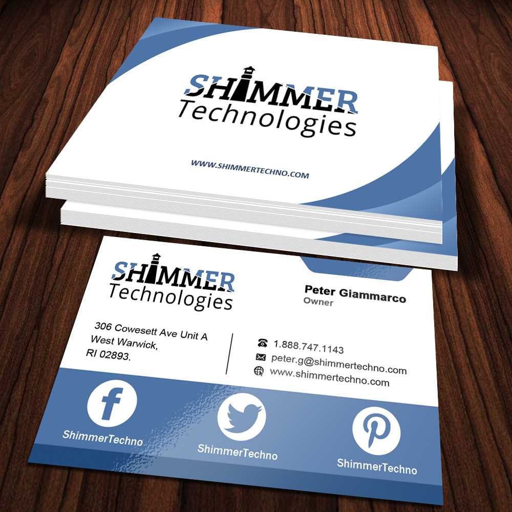 Business Card Design by Sandaruwan for Shimmer Technologies | Design #4860080