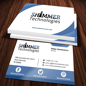 Visitenkarten-Design von Sandaruwan für Shimmer Technologies | Design #4905789